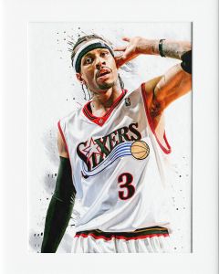 AG083 : 40x50cm Mounted Print - ALLEN IVERSON