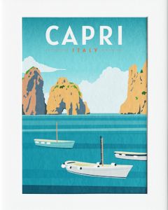 AG162 : 40x50cm Mounted Print - CAPRI