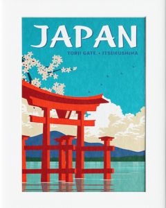 AG166 : 40x50cm Mounted Print - JAPAN