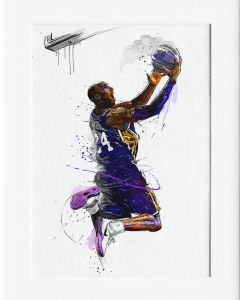 AG095 : 40x50cm Mounted Print - KOBE PURPLE DUNK 
