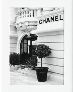 AG049 : 40x50cm Mounted Print - CHANEL WHITE