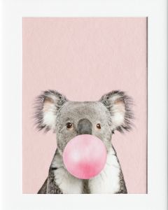AG189 : 40x50cm Mounted Print - KOALA BUBBLE 