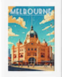 AG167 : 40x50cm Mounted Print - MELBOURNE