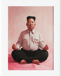 AG153 : 40x50cm Mounted Print - MEDIATION - KIM JONG UN