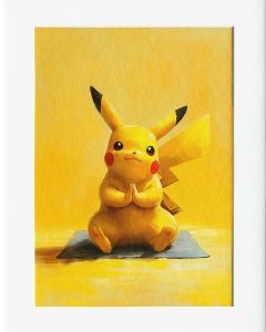 AG154 : 40x50cm Mounted Print - MEDIATION - PIKACHU