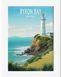 AG161 : 40x50cm Mounted Print - BYRON BAY