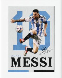 AG104 : 40x50cm Mounted Print - MESSI SIGNATURE