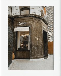 AG059 : 40x50cm Mounted Print - CARTIER SF GOLD