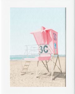 AG023 : 40x50cm Mounted Print - BEACH TOWER