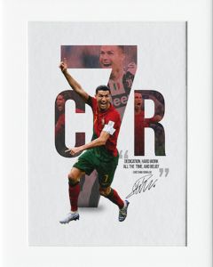 AG108 : 40x50cm Mounted Print - CR7