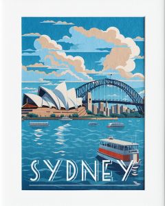 AG172 : 40x50cm Mounted Print - SYDNEY