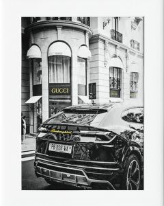 AG054 : 40x50cm Mounted Print - GUCCI LAMBO