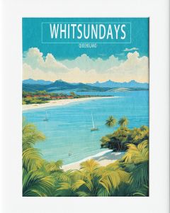 AG175 : 40x50cm Mounted Print - WHITSUNDAYS