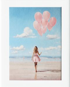 AG032 : 40x50cm Mounted Print - BEACH BALLOONS