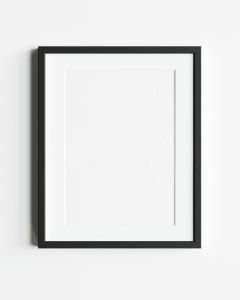 Nord Wooden Picture Frame w/glass insert - 40x50cm : Black