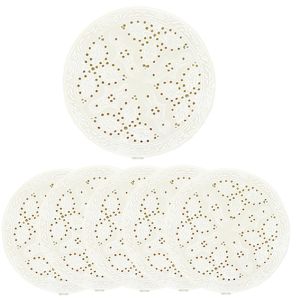 RH10-I : Resin round coaster D9cm - ivory 
