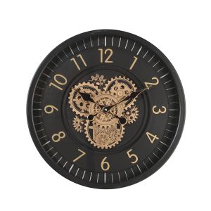 D46cm Round Dyson exposed moving gear Wall Clock - Black 