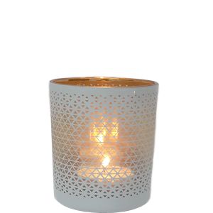 VWG-3J : Kasbah white votive - med