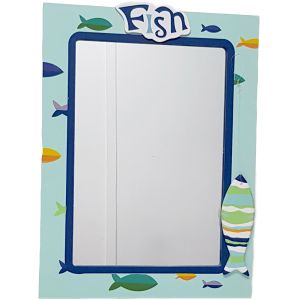 Fish Themed WoodenChildren wall mirror