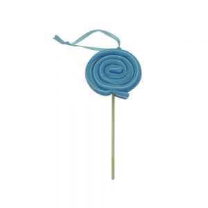 rd07-1 : candy buffet hanging deco - candy stripe lolly pop - blue