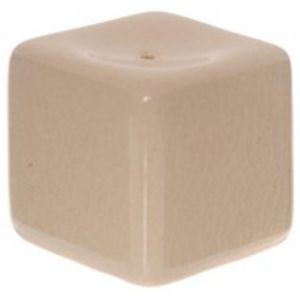 THC28C : square incense holder - cream